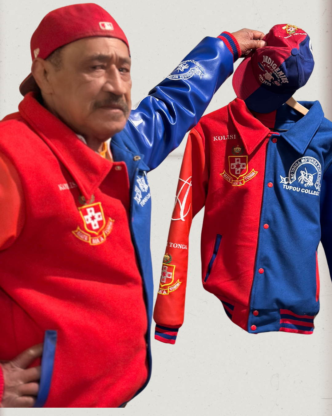 The Tongan Double Clash OG Letterman Jacket