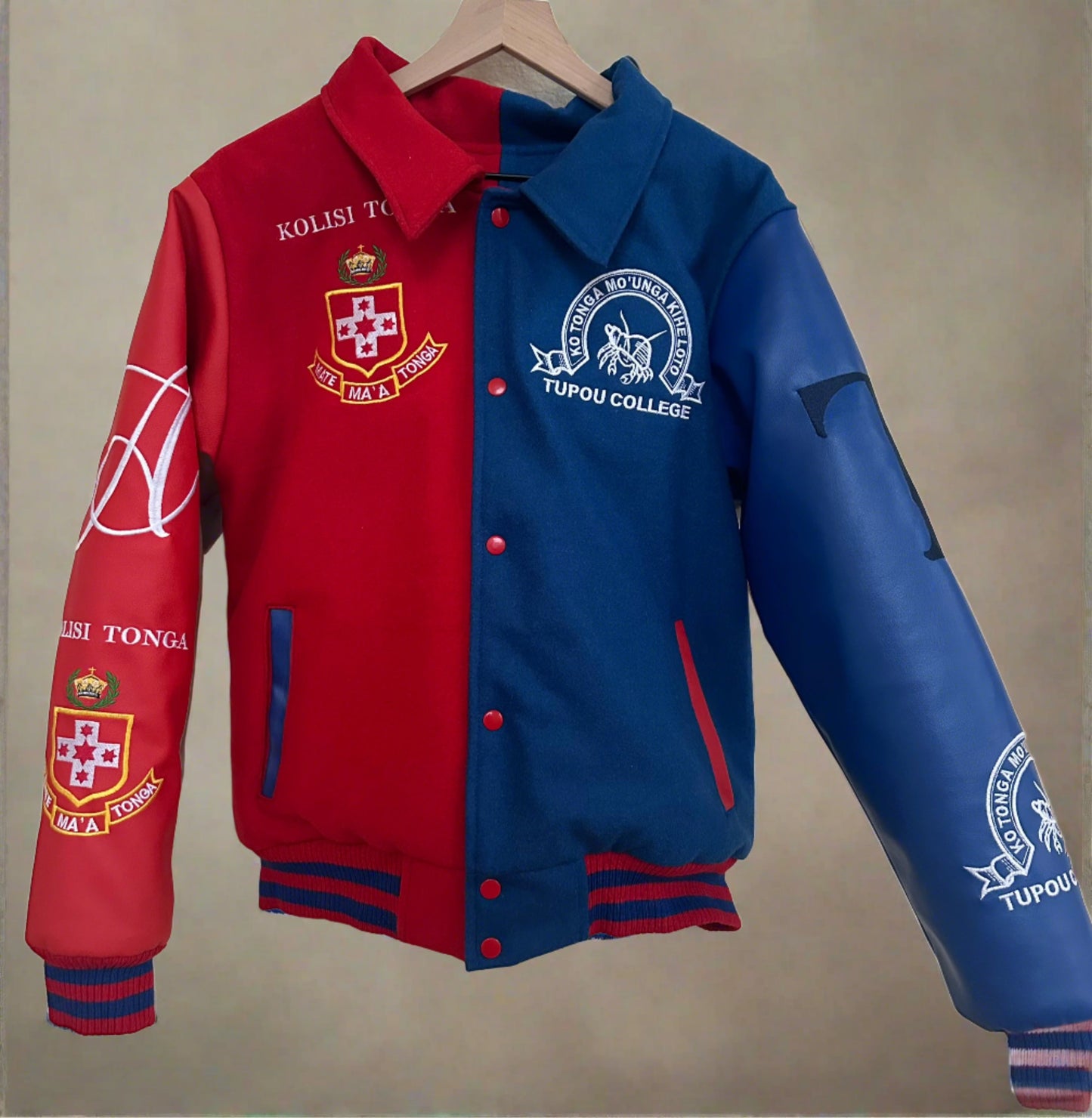 The Tongan Double Clash OG Letterman Jacket