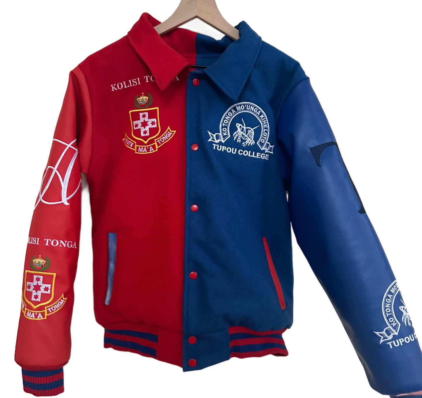 The Tongan Double Clash OG Letterman Jacket