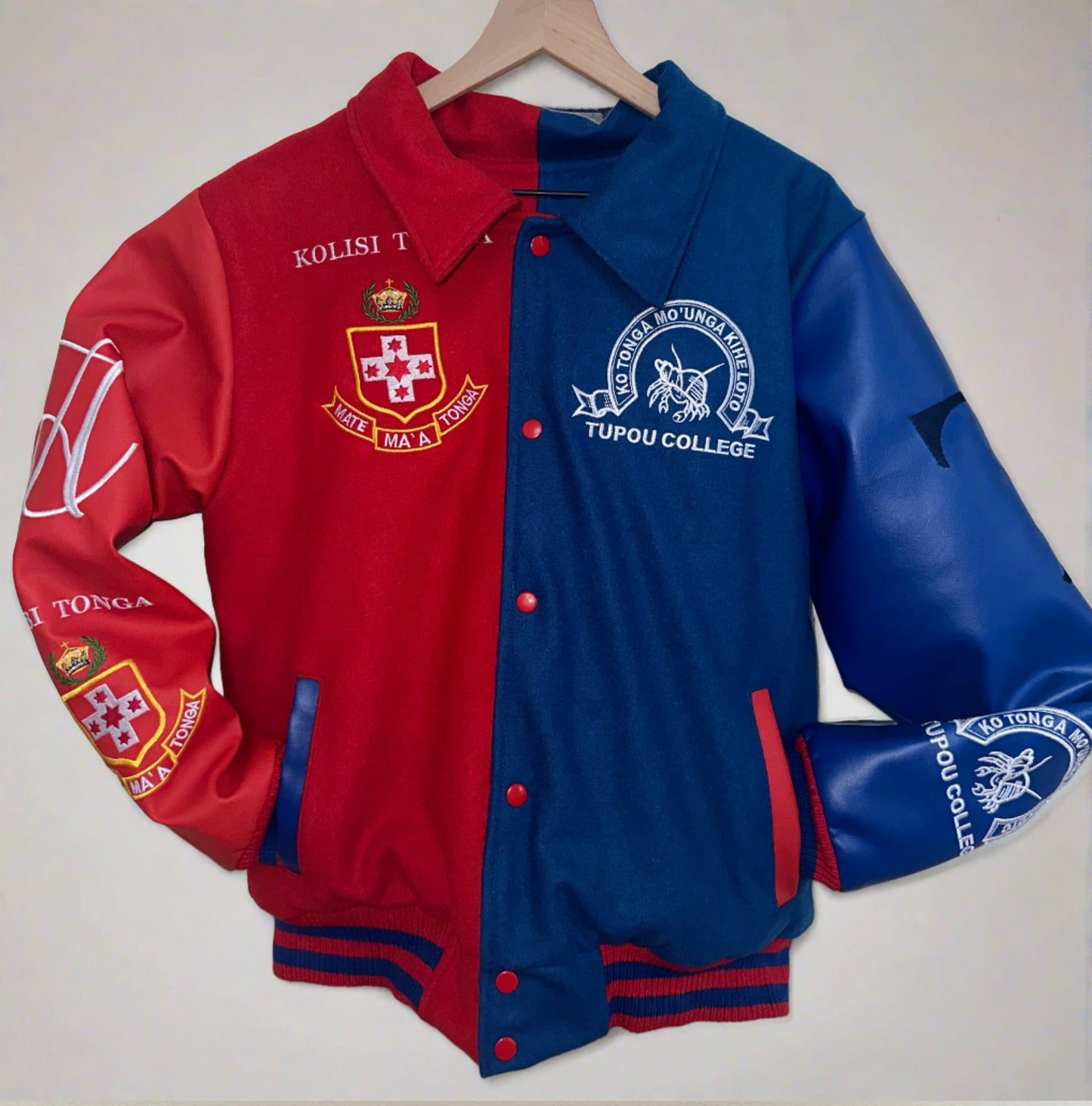The Tongan Double Clash OG Letterman Jacket