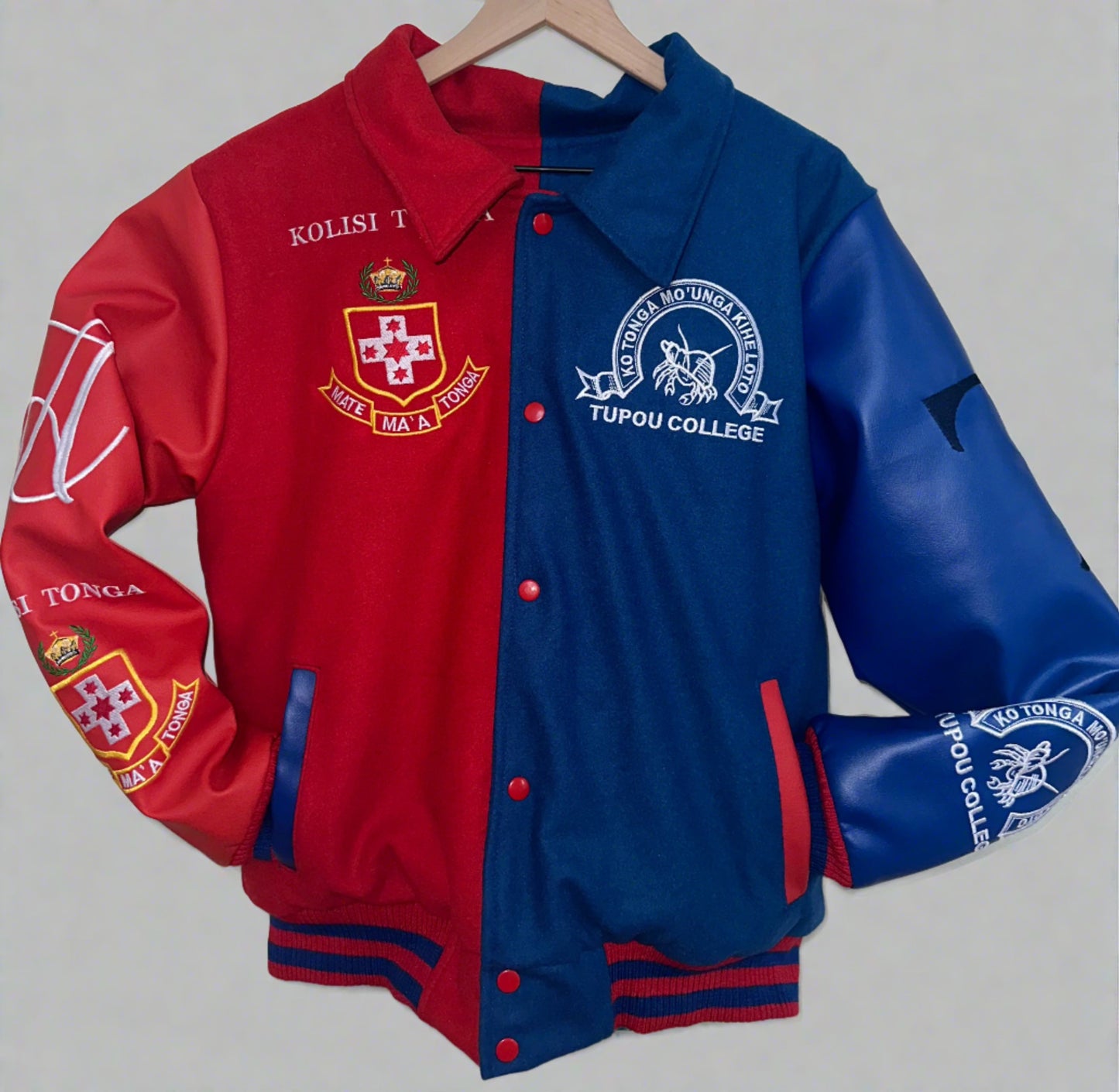 The Tongan Double Clash OG Letterman Jacket